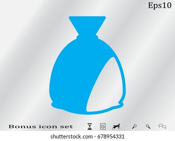 bag, icon, vector illustration eps10