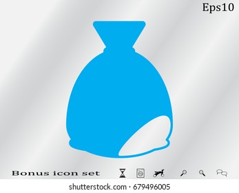 bag icon, vector illustration eps10