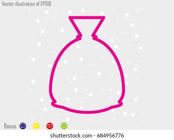 bag, icon, vector illustration eps10