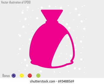 bag, icon, vector illustration eps10