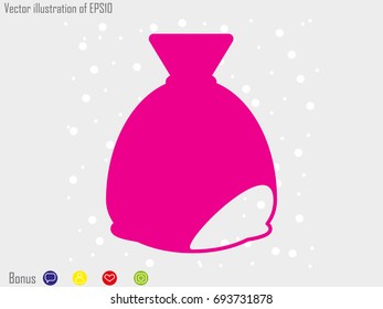 bag, icon, vector illustration eps10