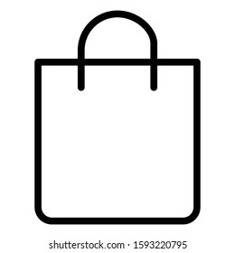 Bag icon vector illustration logo template for many purpose. Isolated on white background.