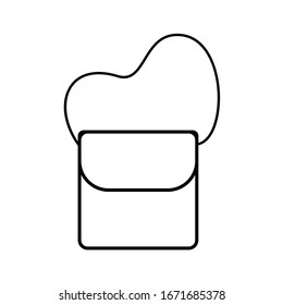 Taschensymbol Vektorillustration Illustrationszeichen