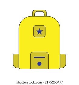 bag icon vector illustration. travel and hiking them backpack