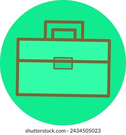 Bag icon vector.  Isolated contour symbol illustration stock illustration