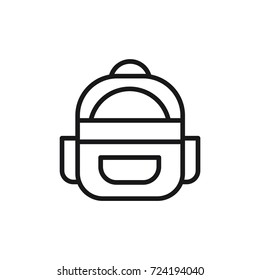 Bag icon vector line logo illustration