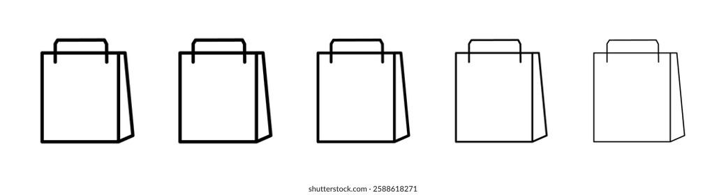 Bag icon Vector logo sign
