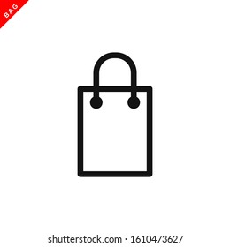 bag icon vector logo template in trendy flat style 