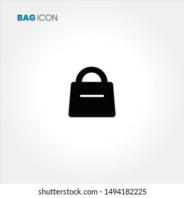 Bag icon vector on white background