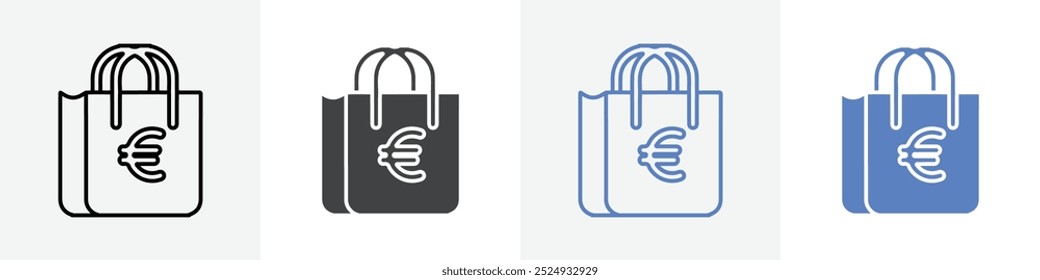 bag icon vector set use for web