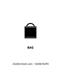 bag icon vector. bag sign on white background. bag icon for web and app