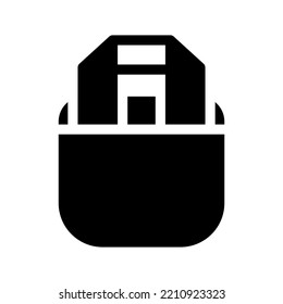 Bag Icon Vector Symbol Design Illustration