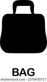 bag icon vector symbol design illustration