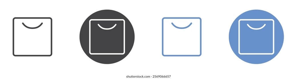 Bag icon vector symbol outline sign