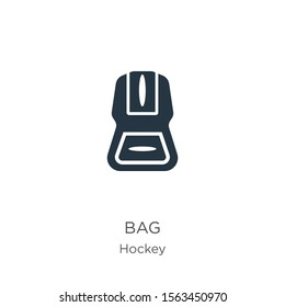 Bag icon vector. Trendy flat bag icon from hockey collection isolated on white background. Vector illustration can be used for web and mobile graphic design, logo, eps10