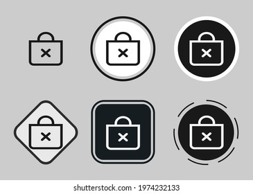 bag icon . web icon set. Collection of high quality black outline logo for web site design and mobile dark mode apps. Vector illustration