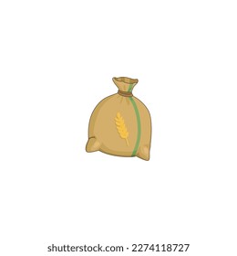 bag icon with wheat content Ramadan and Islamic Eid
