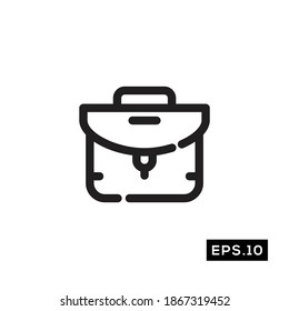 BAG Icon. Women Bag Silhouette Sign Logo Vector  