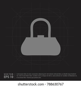 Bag icons - Black Creative Background