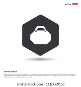 Bag icons Hexa White Background icon template - Free vector icon