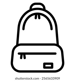 bag icons in line style. Related with education, academic subjects and more.