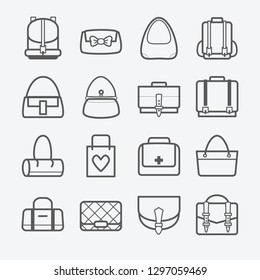 Bag Icons set