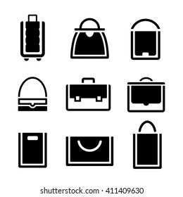 bag icons set