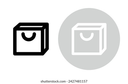 Bag icons set. Shopping and store symbol. Shopping cart in an online store.