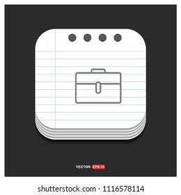 Bag icons - vector icon