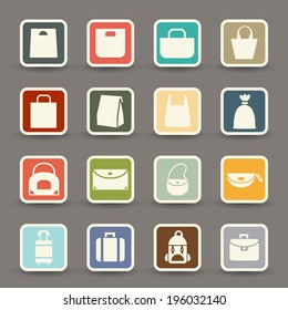 Bag icons.vector eps10