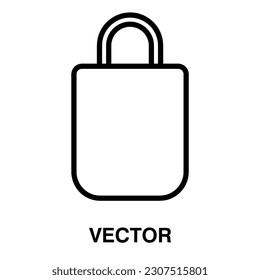 Bag icon,vector illustration. bag icon illustration isolated on White background, bag icon