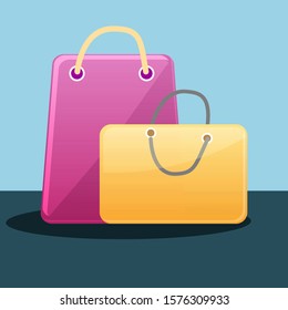 bag illustration design, bag vector isolated.