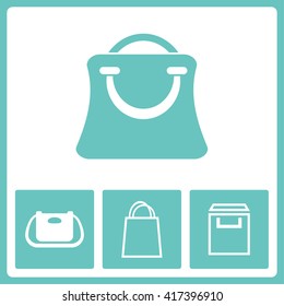 Bag illustration. Web vector graphic. Design collection.