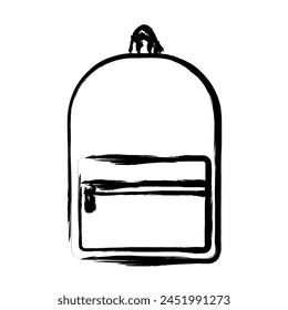 Bag Ink Brush Stroke Vector	
