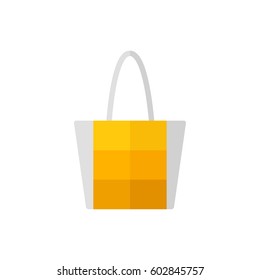 Bag isolated icon on white background. Women bag. Flat vector illustration design. 