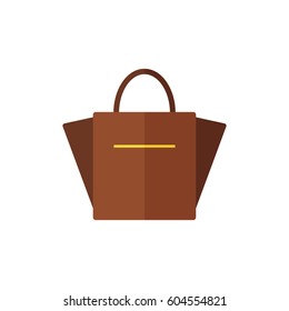 Bag isolated icon on white background. Women bag. Flat vector illustration design. 