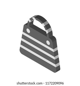 Bag isometric left top view 3D icon