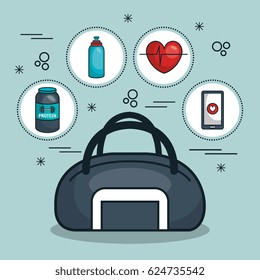 bag and kit gym concept