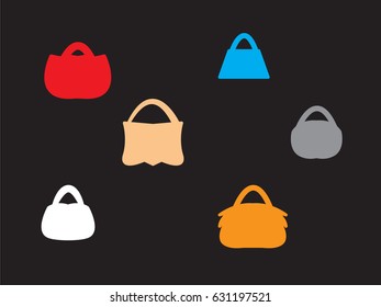 Bag ladies, icon, vector illustration eps10
