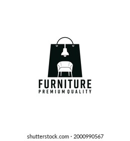 Bag Lamp Sofa Bach chair furnitur for shop furniture interior logo design