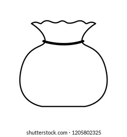 bag of land to plant isolated icon