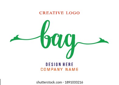 BAG lettering logo is simple, easy to understand and authoritative