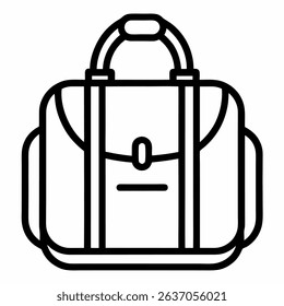 bag line art vector icon