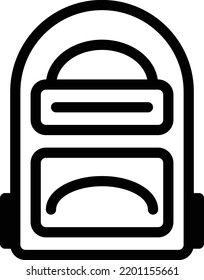 bag Line Icon. Linear Style Sign for Mobile Concept and Web Design. bag outline Vector Icon. Symbol, Logo Illustration. Vector Graphics
