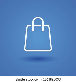 bag line icon, outline vector illustration.