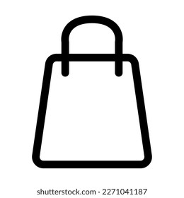 bag line icon vector design template and illustration