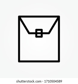 ilustración vectorial de icono de línea de bolsa