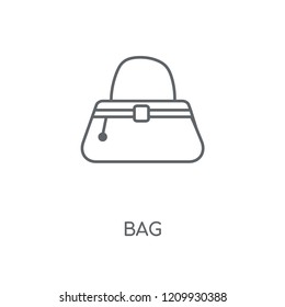 Bag linear icon. Bag concept stroke symbol design. Thin graphic elements vector illustration, outline pattern on a white background, eps 10.