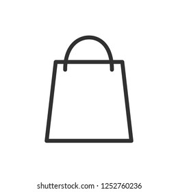 bag. linear icon. Line with editable stroke