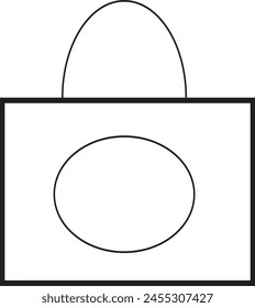bag and lock icon for different uses